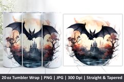 Halloween Tumbler Wrap | Halloween Bat | Tumbler | Ghost Product Image 1