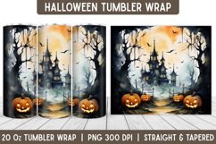 Halloween Tumbler Wrap | Halloween Design | Tumbler | Skull Product Image 1