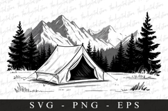 Camping Svg | Camping Svg | Svg Cut Files Product Image 1