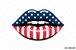 USA Lips Svg Design | Svg Cut Files | Cricut Product Image 1