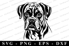 Boxer dog SVG | SVG Cut files | Cricut Product Image 1