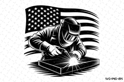 USA Welder Svg Design | Svg Cut Files | Cricut Product Image 1