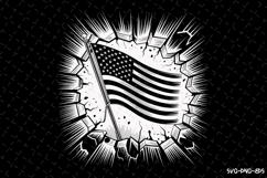 USA Flag Svg Design | Svg Cut Files | Cricut Product Image 1