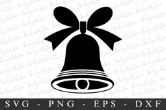 Merry Christmas Snow Bell Svg | Christmas svg Product Image 1