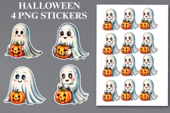 Halloween pumpkin Stickers Png | Printable Product Image 1