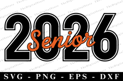 Senior 2026 svg | Graduation Svg | Svg cut file Product Image 1
