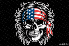 USA Skull Svg Design | Svg Cut Files | Cricut Product Image 1