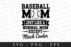 Baseball Mom SVG | Sports Svg | Game day svg Product Image 1