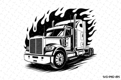 USA Truck Svg Design | Svg Cut Files | Cricut Product Image 1
