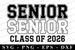 Senior Class of 2026 svg | Graduation Svg | Svg cut file Product Image 1