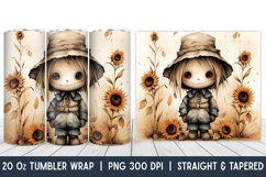 Fall Tumbler Wrap | Pumpkin | Fall | Halloween | Sublimation Product Image 1