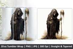 Halloween Tumbler Wrap | Halloween Grim Reaper| Tumbler Product Image 1