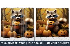 Fall Tumbler Wrap | Pumpkin | Fall | Halloween | Sublimation Product Image 1