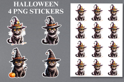 Halloween cat Stickers Png | Printable Product Image 1