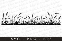 grass And wheat Svg | Camping Svg | Svg Cut Files Product Image 1