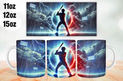 Baseball Mug Wrap Sublimation 11oz, 12oz, 15oz Product Image 1