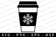 Christmas coffee cup SVG | SVG Cut files | Cricut Product Image 1