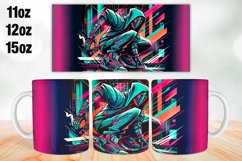 Character Mug Wrap Sublimation 11oz, 12oz, 15oz Product Image 1