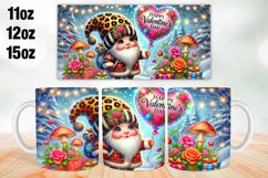 Happy Valentine Day Mug Wrap Sublimation 11oz, 12oz, 15oz Product Image 1