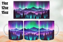 Colorful Mountains Mug Wrap Sublimation 11oz, 12oz, 15oz Product Image 1