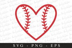 Baseball heart SVG | Sports Svg | Game day svg Product Image 1