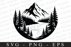 Mountains svg | Svg cut file | Cricut Product Image 1