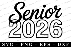 Senior 2026 svg | Graduation Svg | Svg cut file Product Image 1