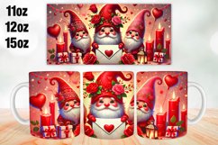 Happy Valentine Day Mug Wrap Sublimation 11oz, 12oz, 15oz Product Image 1