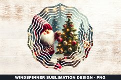 Christmas Santa Wind Spinner Sublimation Design Product Image 1