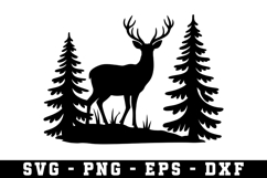Deer Svg | Forest Svg | Svg Cut File Product Image 1