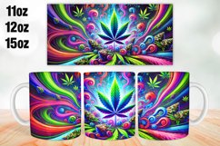 Marijuna Mug Wrap Sublimation 11oz, 12oz, 15oz Product Image 1