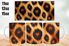 Leopard Pattern Mug Wrap Sublimation 11oz, 12oz, 15oz Product Image 1
