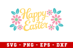 Happy Easter Svg Design | Easter Svg cut files Product Image 1