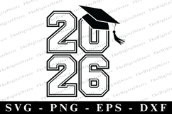 Grad 2026 svg | Graduation Svg | Svg cut file Product Image 1