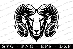 Ram Head SVG | SVG Cut files | Cricut Product Image 1