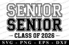Senior Class of 2026 svg | Graduation Svg | Svg cut file Product Image 1