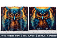Owl Tumbler Wrap | Skinny Tumbler Wrap | PNG | Sublimation Product Image 1
