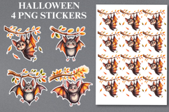 Halloween bat Stickers Png | Printable Product Image 1