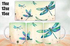 Dragonflies Mug Wrap Sublimation 11oz, 12oz, 15oz Product Image 1