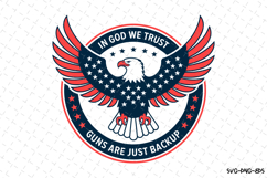 In God we trust Svg Design | Svg Cut Files | Cricut Product Image 1