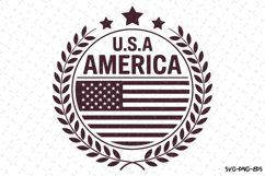 USA America Svg Design | Svg Cut Files | Cricut Product Image 1