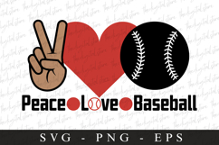 Pease love Baseball SVG | Sports Svg | Game day svg Product Image 1