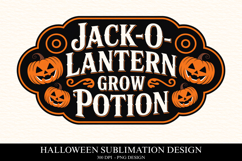 Jack-o- lantern grow potion Clipart PNG | Spooky Season Png Product Image 1