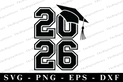 Grad 2026 svg | Graduation Svg | Svg cut file Product Image 1