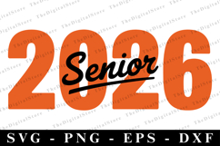 Senior 2026 svg | Graduation Svg | Svg cut file Product Image 1