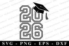 Grad 2026 svg | Graduation Svg | Svg cut file Product Image 1