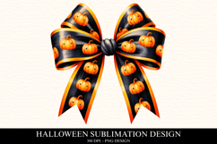 Halloween Bow Clipart PNG | Spooky Season Png Product Image 1