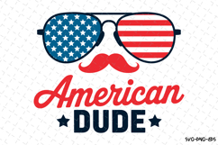 American Dude Svg Design | Svg Cut Files | Cricut Product Image 1