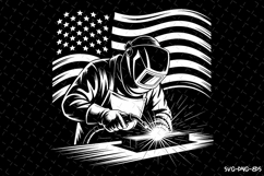 USA Welder Svg Design | Svg Cut Files | Cricut Product Image 1