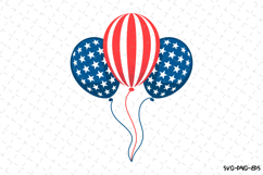 USA Balloons Svg Design | Svg Cut Files | Cricut Product Image 1
